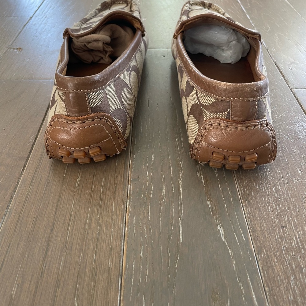 Coach Brown Logo Loafers - Picture 4 of 9